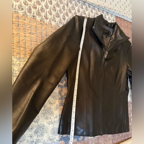 Black Genuine Leather Jacket - Picture 9 of 9